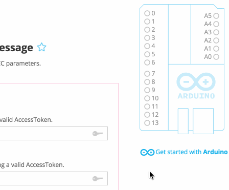 Setting up a pin for Temboo Cloud Controls