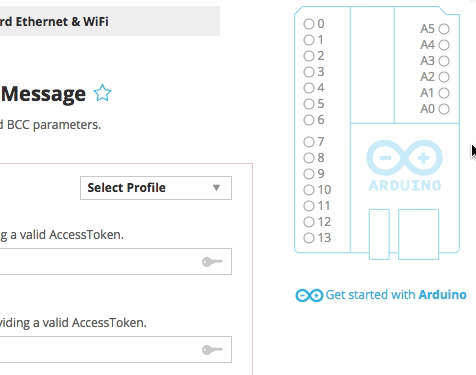 Setting up a pin on the virtual pin board