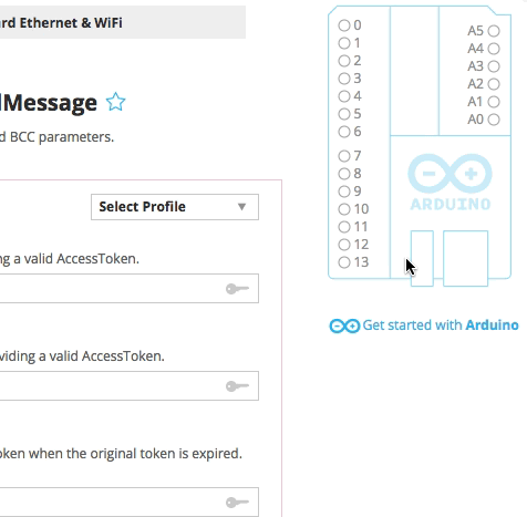Setting up a pin on the virtual pin board