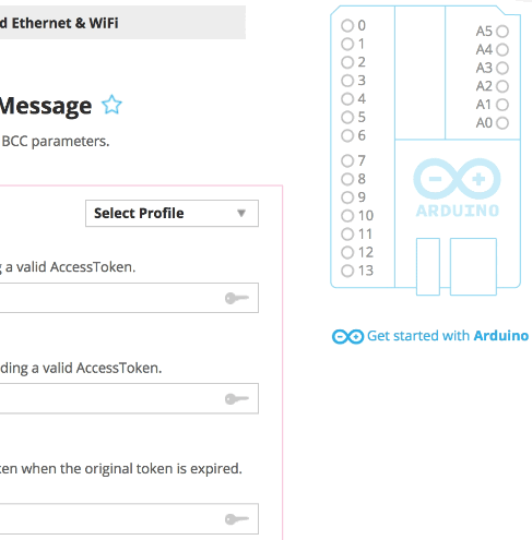 Setting up a pin on the virtual pin board