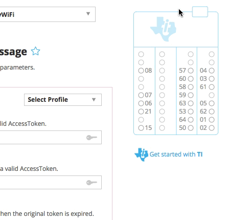 Setting up a pin on the virtual pin board