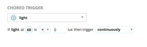 Setting a condition