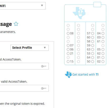 Setting up a pin on the virtual pin board