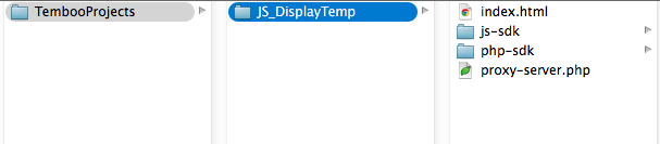 A correctly configured project folder for this tutorial